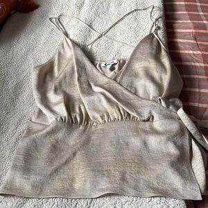 Express Shimmering Beige Camisole